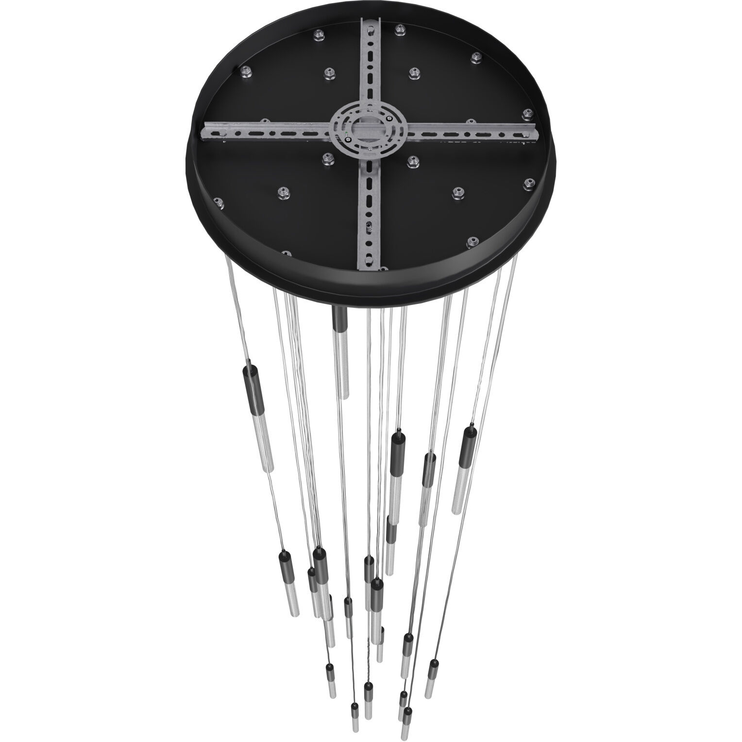 Main St. LED 22 inch Black Multi Port Pendant Ceiling Light