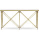 Spencer London 64 X 16 inch Cannes Brass / Lacus Quartz Console Table
