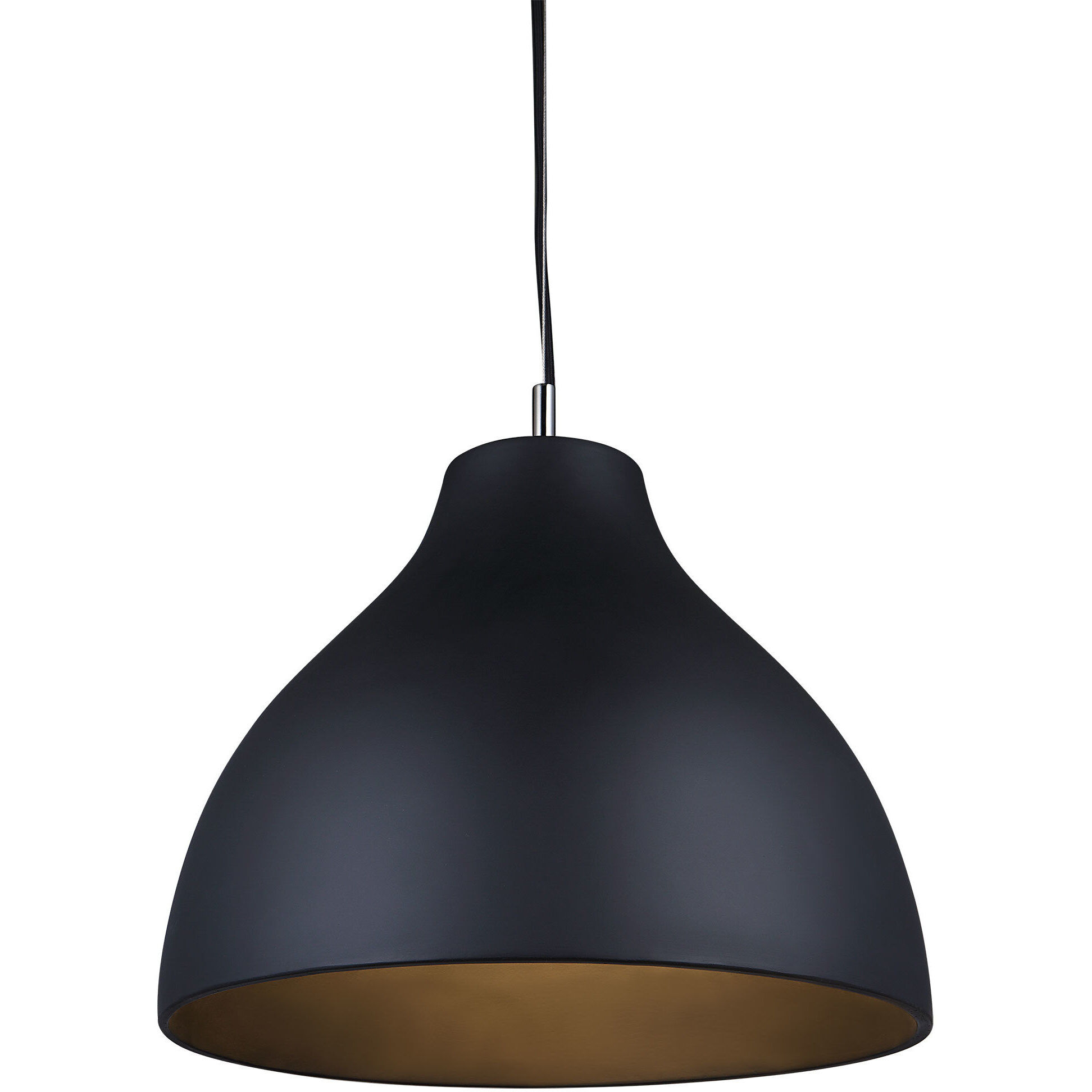 Chantal 1 Light 15 inch Black Pendant Ceiling Light
