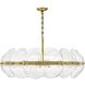 Lillia 6 Light 36.25 inch Heritage Brass Chandelier Ceiling Light