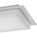 Foursquare LED 14 inch Brushed Stainless Steel Flush Mount Ceiling Light