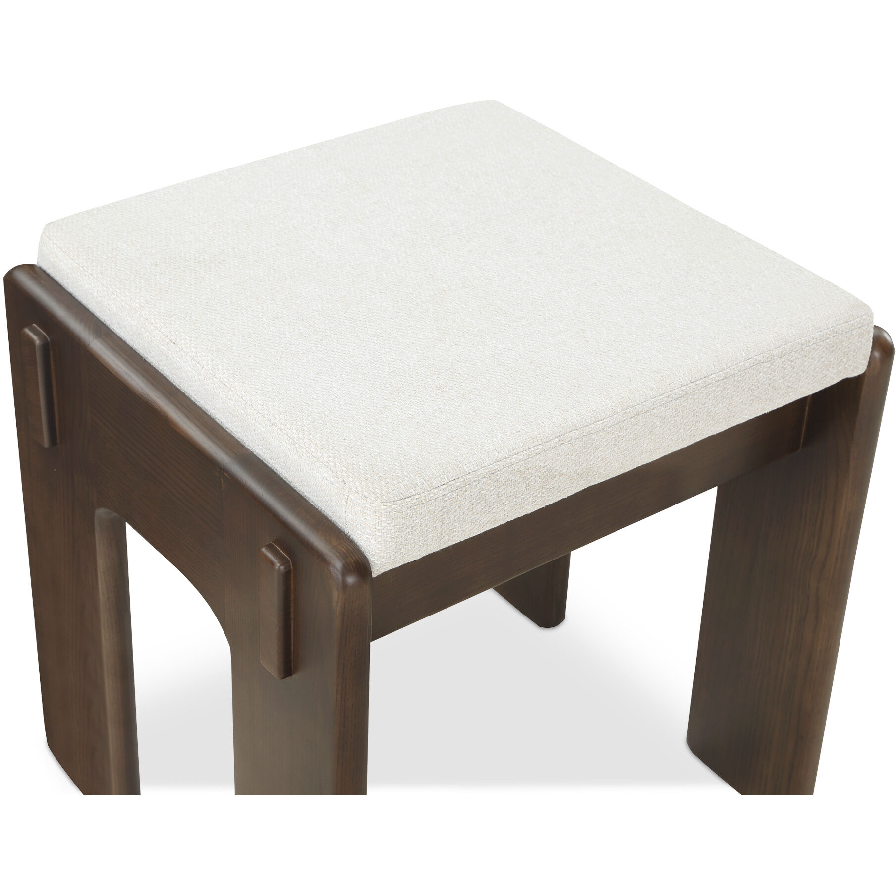 Ashby 19 inch Dark Brown Accent Stool
