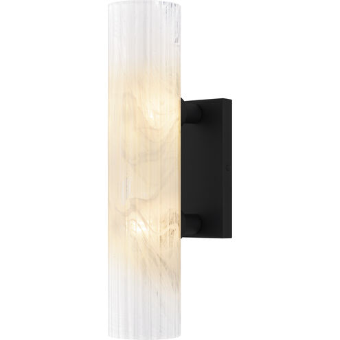 Curran Wall Sconce Wall Light in Matte Black, Small