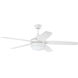 Phaze II 52 inch White Ceiling Fan (Blades Included)