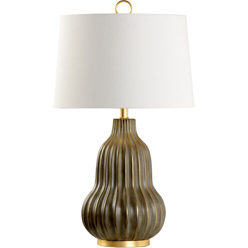 Wildwood 30 inch 100 watt Aged Gray Glaze/Antique Gold Table Lamp Portable Light