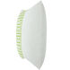 Dann Foley 24 inch White and Lime Green Decorative Pillow