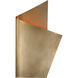 Kelly Wearstler Piel LED 11.75 inch Antique-Burnished Brass Right Wrapped Sconce Wall Light