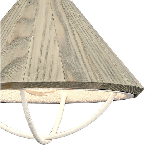 Cape May 1 Light 9 inch White Coral Mini Pendant Ceiling Light