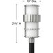 Saturn LED 22 inch Stainless Steel Outdoor Post Mount Lantern