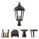Morgan 3 Light 25.25 inch Bronze Outdoor Post Top Lantern