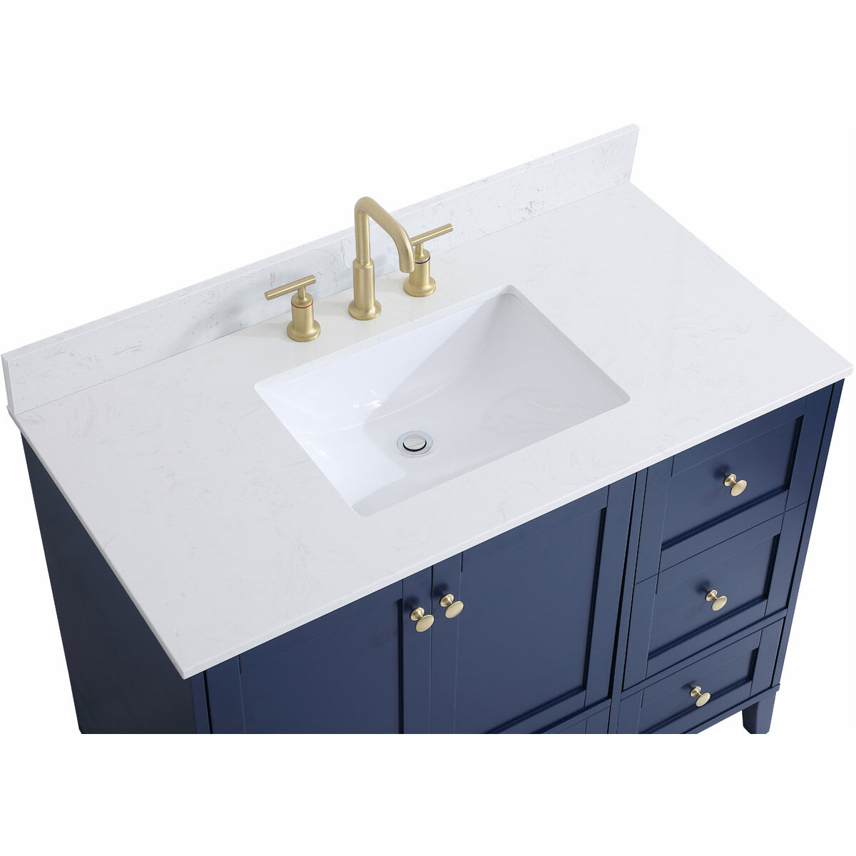 Sommerville 42 X 22 X 34 inch Blue Vanity Sink Set
