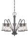 Darby 5 Light 23 inch Weathered Iron Chandelier Ceiling Light