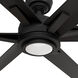 Melia 65 inch Matte Black Outdoor Ceiling Fan