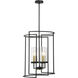 Hillstone 4 Light 18.5 inch Soft Brass And Sand Coal Pendant Ceiling Light