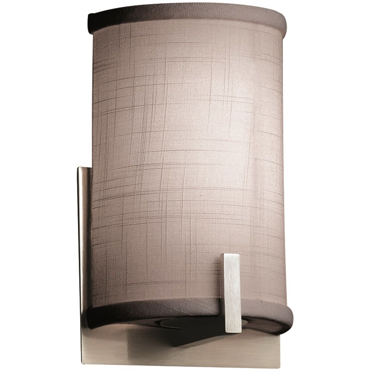 Textile 1 Light 5.5 inch Brushed Nickel ADA Wall Sconce Wall Light, Century Family, Choices