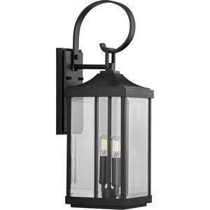 Gibbes Street 2 Light 22 inch Textured Black Outdoor Wall Lantern, Medium, Design Series 
