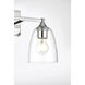 Gianni 2 Light 15 inch Chrome Bath Sconce Wall Light