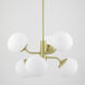 Estee 6 Light 28 inch Aged Brass Chandelier Ceiling Light