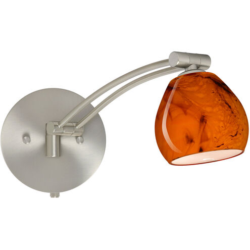 Tay Tay 1WW 13 inch 50 watt Satin Nickel Swing Arm Sconce Wall Light