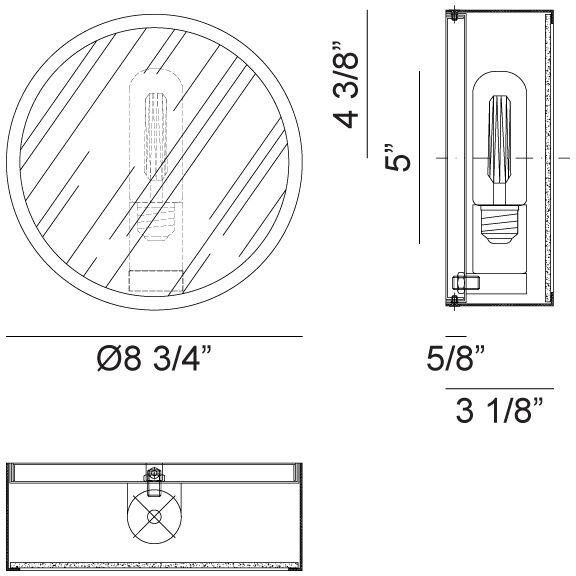 Marco Wall Sconce Wall Light in Chrome