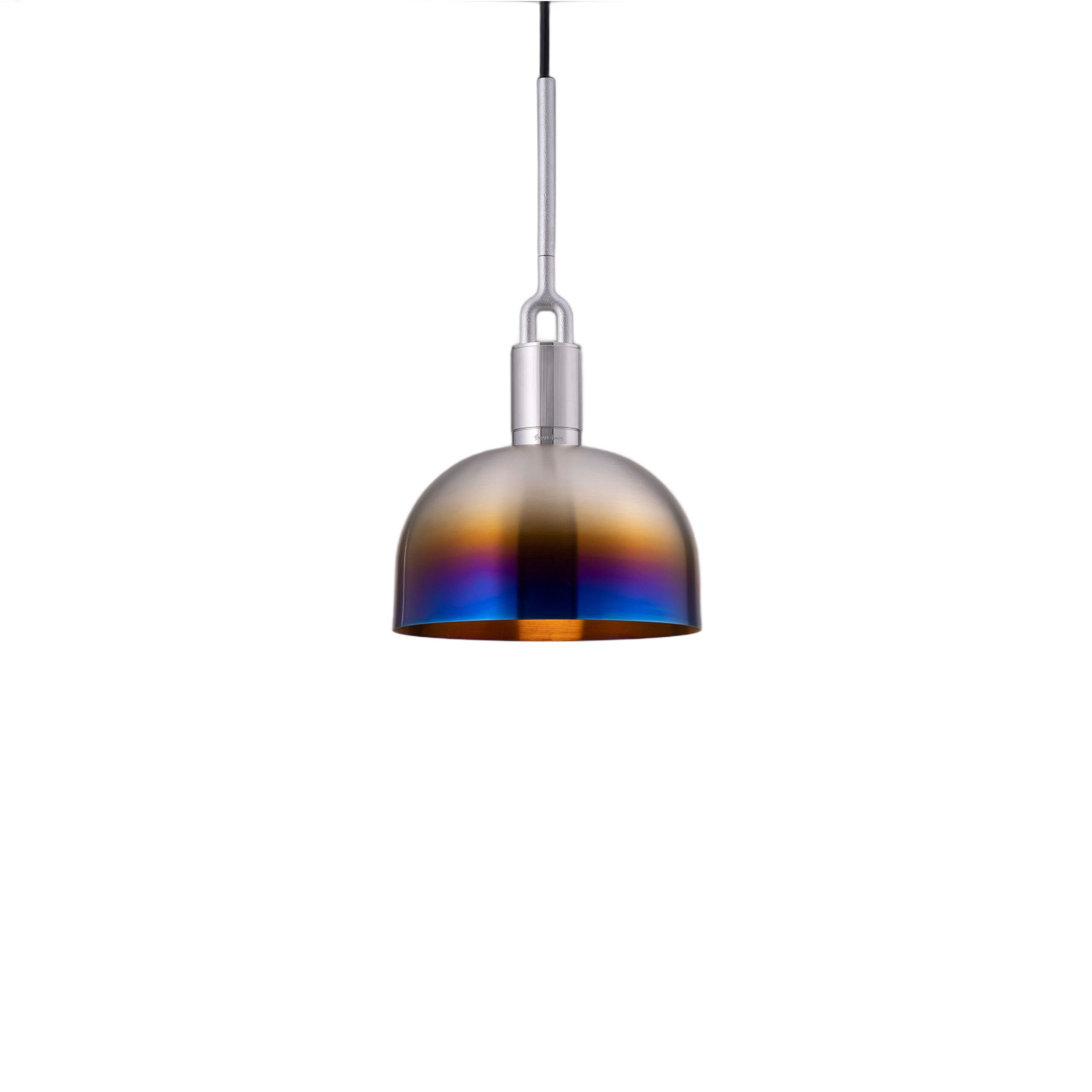 Forked LED 9.84 inch Burnt Steel Pendant Ceiling Light