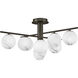 Selene 9 Light 30 inch Black Oxide Semi-flush Mount Ceiling Light