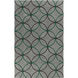 Cosmopolitan 156 X 108 inch Emerald, Medium Gray, Charcoal Rug
