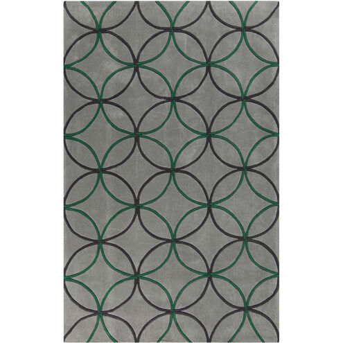 Cosmopolitan 156 X 108 inch Emerald, Medium Gray, Charcoal Rug