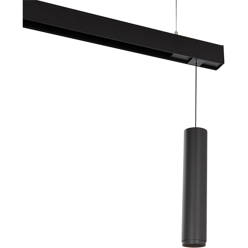 Ventrix 1 Light 48 Black Track Fixtures Ceiling Light