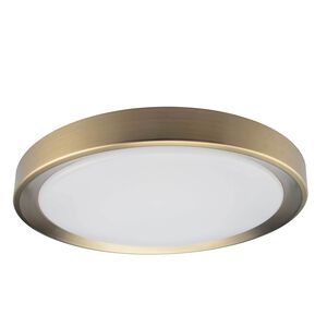 Flynn LED 11.75 inch Aged Brass Flush Mount Ceiling Light