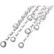 Extended 3 Light 5 inch Chrome Multi Light Pendant Ceiling Light