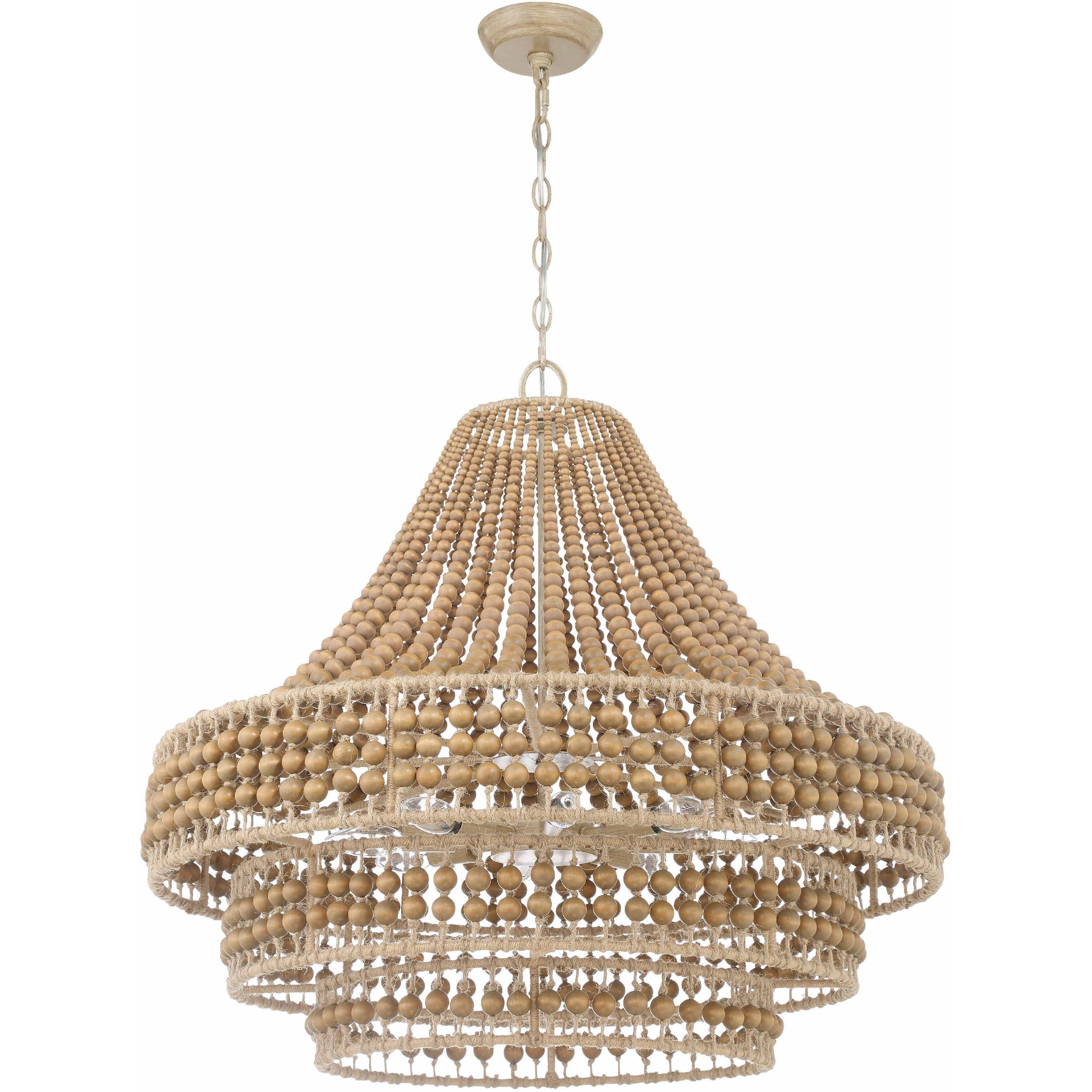 Silas 8 Light 30 inch Burnished Silver Chandelier Ceiling Light