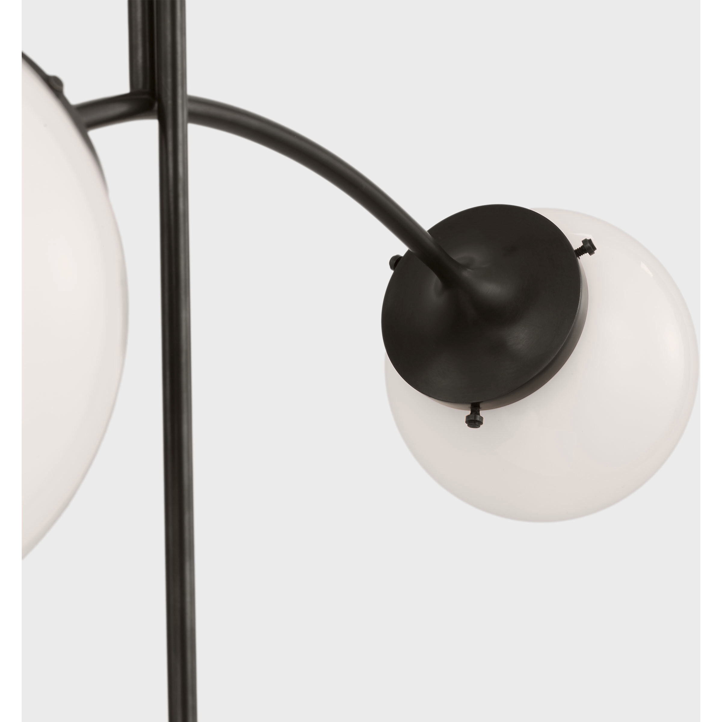 kate spade new york Prescott LED 27 inch Bronze Chandelier Ceiling Light in White Glass, Small