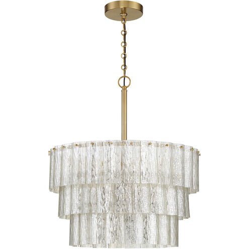 Museo 9 Light 21 inch Satin Brass Pendant Ceiling Light