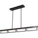 Pane LED 4 inch Matte Black Pendant Ceiling Light