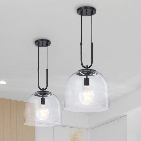 Astra LED 14 inch Matte Black Down Pendant Ceiling Light