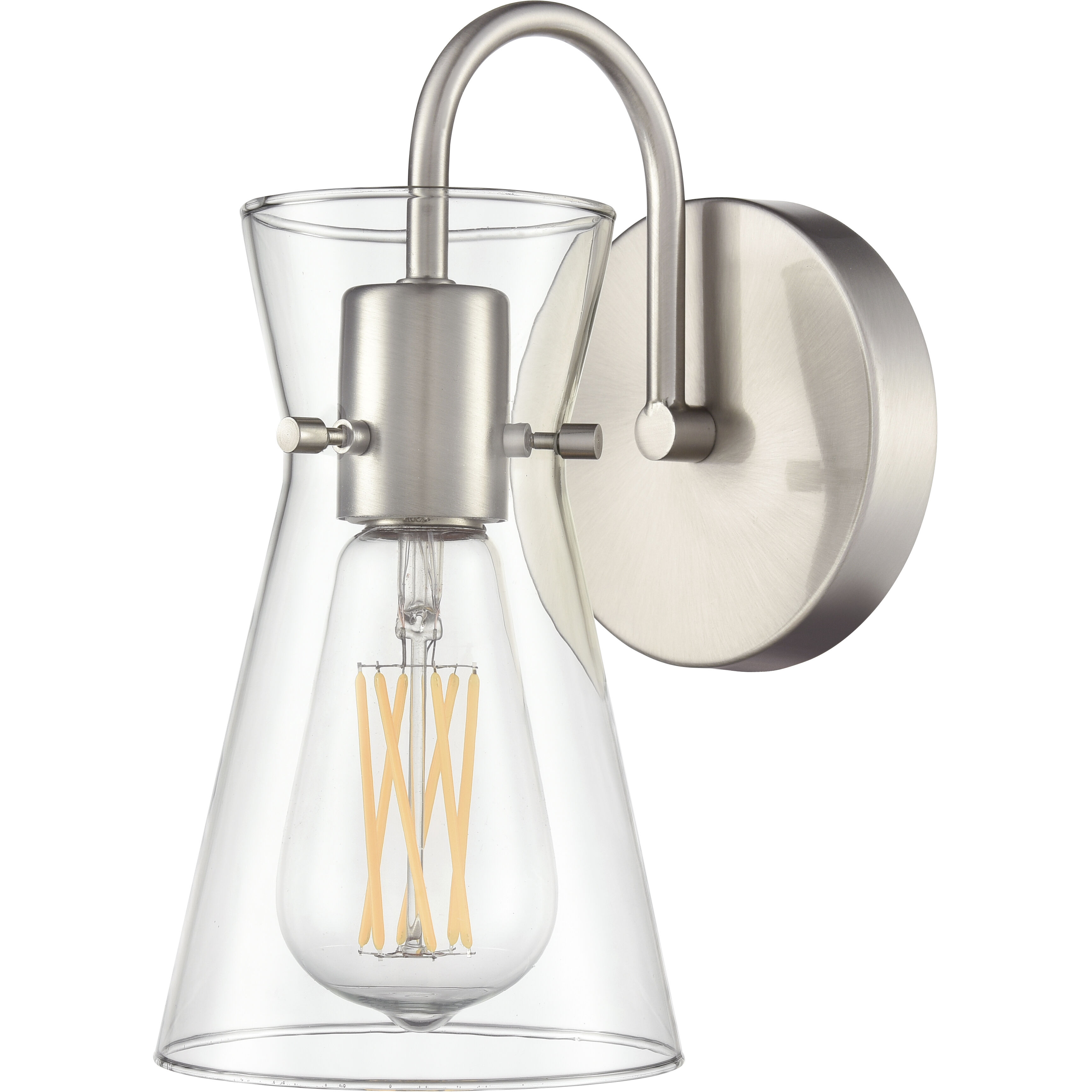 Camellia Wall Sconce Wall Light in Brushed Nickel