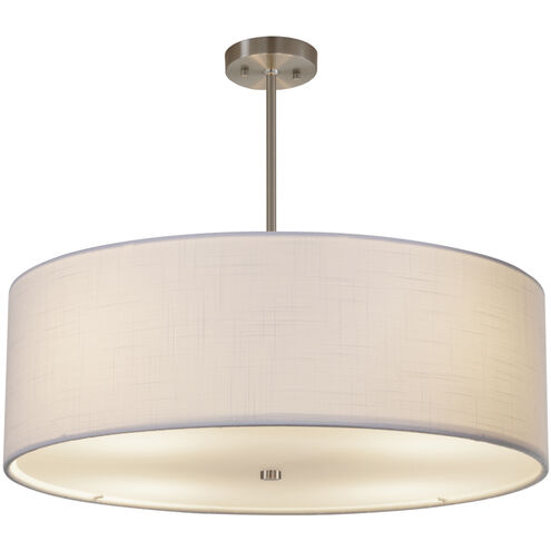 Textile LED 24 inch Brushed Nickel Pendant Ceiling Light