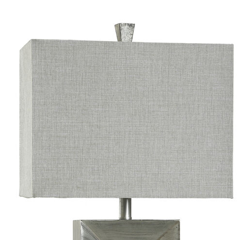 Signature 35 inch 150 watt Palladium Silver Table Lamp Portable Light
