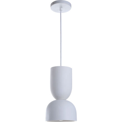 Kala 1 Light 7 inch White with Texture Pendant Ceiling Light