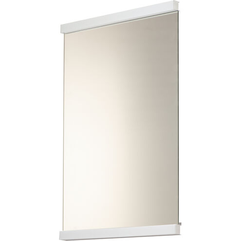 Luminance 38.75 X 30 inch Polished Chrome LED Wall Mirror