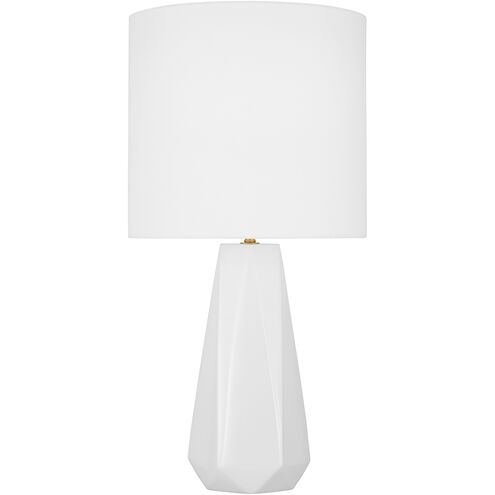 Drew & Jonathan Moresby 23.13 inch 9.00 watt Gloss White Table Lamp Portable Light