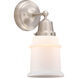 Aditi Canton 1 Light 6 inch Brushed Satin Nickel Sconce Wall Light, Aditi
