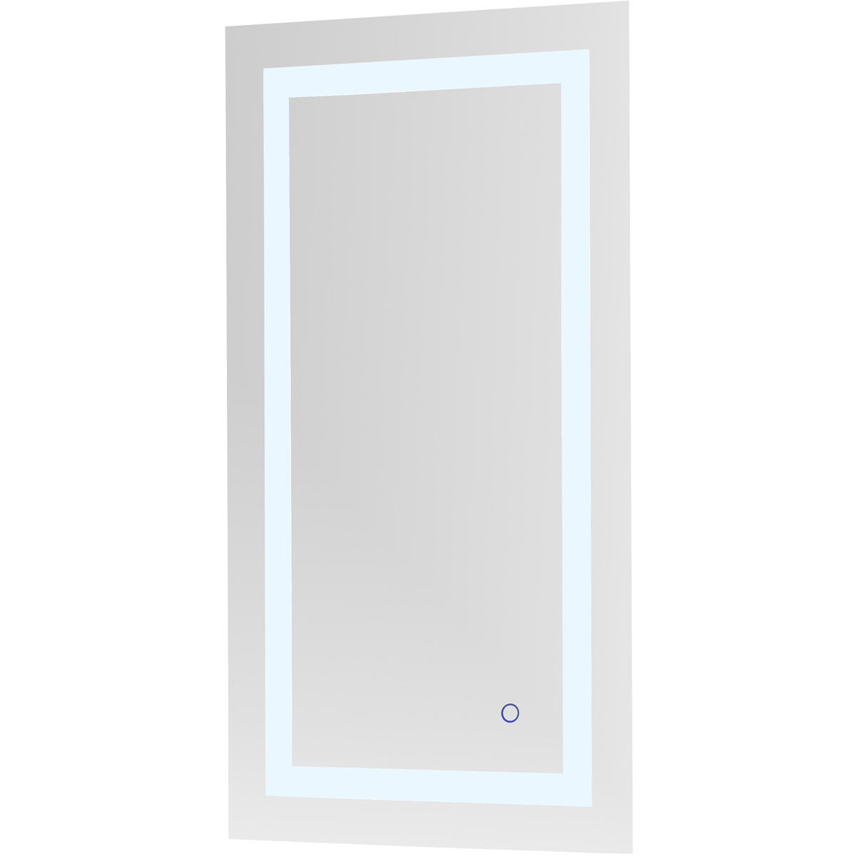 Helios 36 X 20 inch Silver Lighted Wall Mirror
