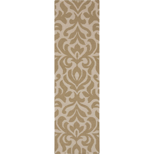 Market Place 96 X 30 inch Cream, Mustard Rug