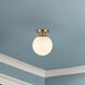 Alora Mood Otis 1 Light 7.88 inch Brushed Gold Semi-Flush Mount Ceiling Light