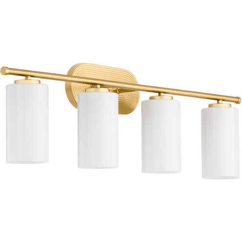 Belinder 4 Light 33 inch Aged Brass Vanity Light Wall Light