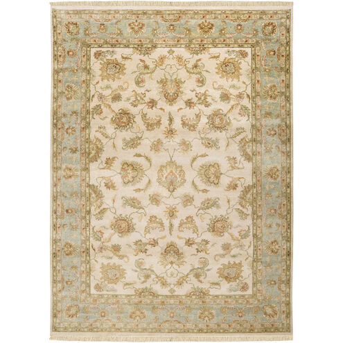 Timeless 36 X 24 inch Beige, Light Gray, Dark Green Rug