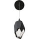 Chrysalis 1 Light 6.1 inch Ink Sconce Wall Light in Black Crystal, Large