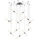 Ballet LED 27.25 inch Satin Black Chandelier Ceiling Light in Add 20 ft. Cord